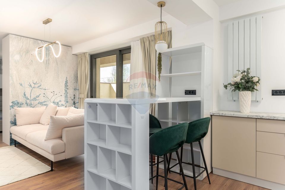 Apartament 2 camere tip studio cu terasă generoasă 50 mp prima locuire
