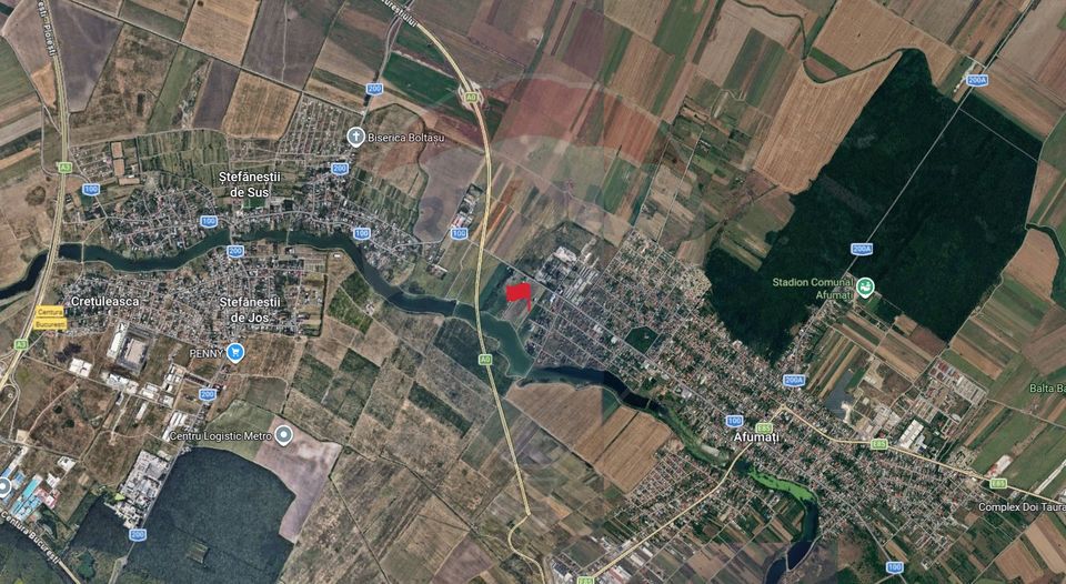 Plot of land, 1235 sqm, opening 20 m, Afumati