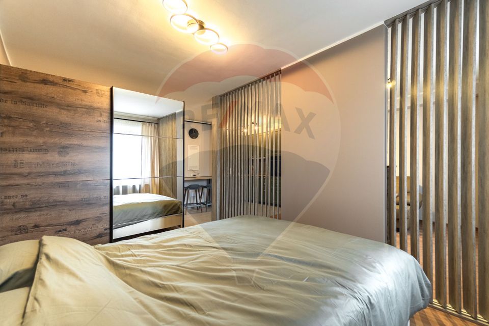 Studio de închiriat | 41,5 mp utili | Mobilat lux