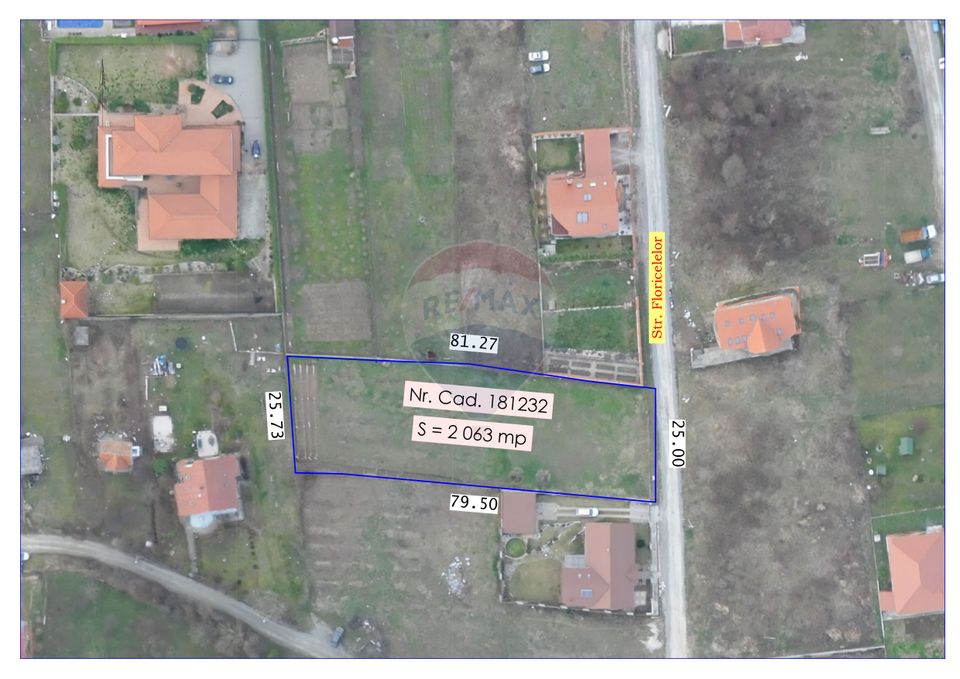 De vânzare teren intravilan,2063 mp Zona Dealuri, Str Răspântiilor