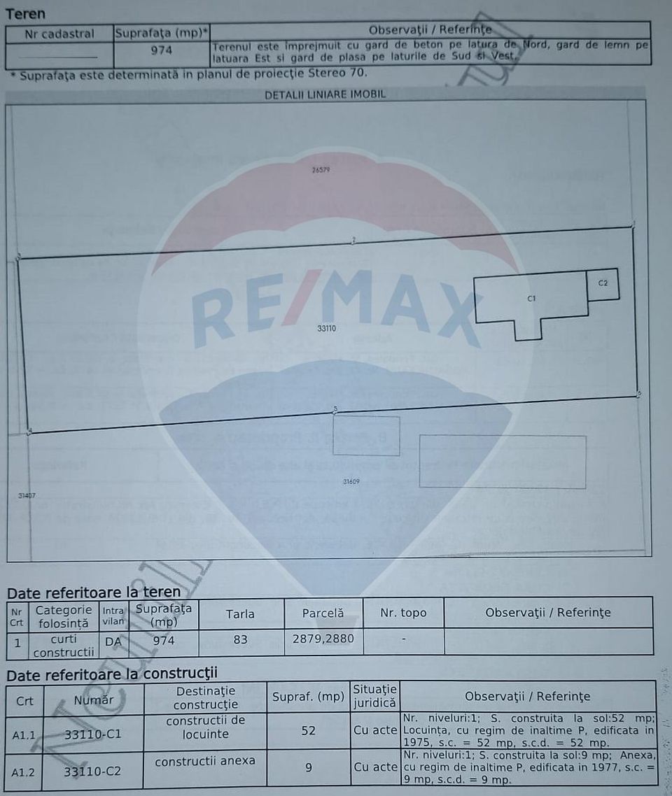 Fundulea House - land 974 sqm - Sun Highway