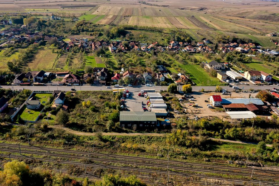 Hală industrială P+1 – 490 mp utili | Teren 2.447 mp | Platformă beton