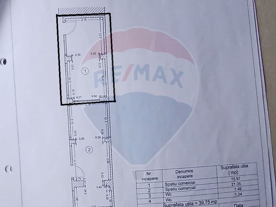 15.01sq.m Commercial Space for rent, Inel II area