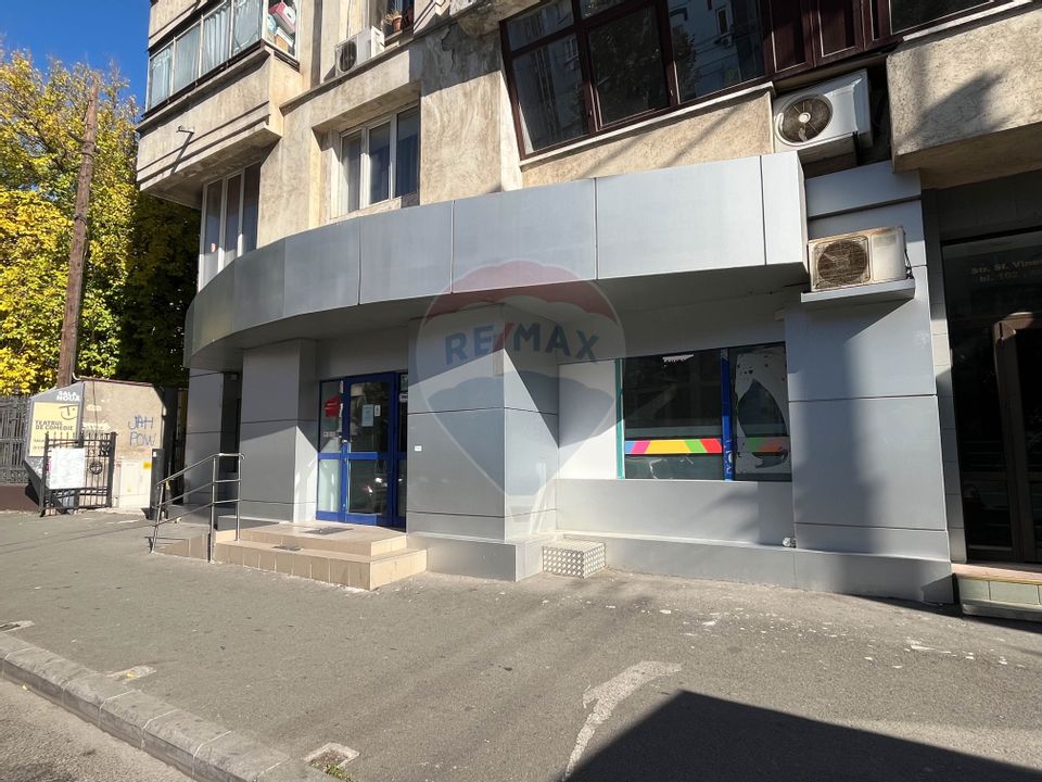 INCHIRIERE SPATIU COMERCIAL 100 mp–vitrină, vad excepțional – Unirii