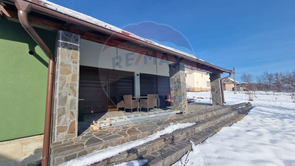 Casă la cheie, proprietate deosebită în Buzești, P+E și teren 3657 mp