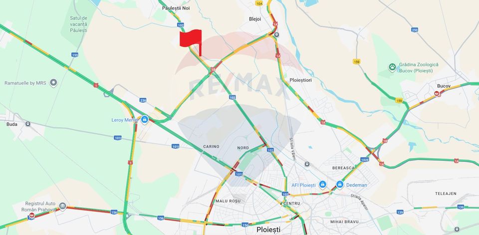 Statie carburanti+spatiu comercia+GPL+spalatorie/ DJ 102 Blejoi/PH