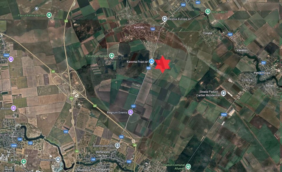 Land development of commercial spaces 33500sqm Stefanesti Afumati Road