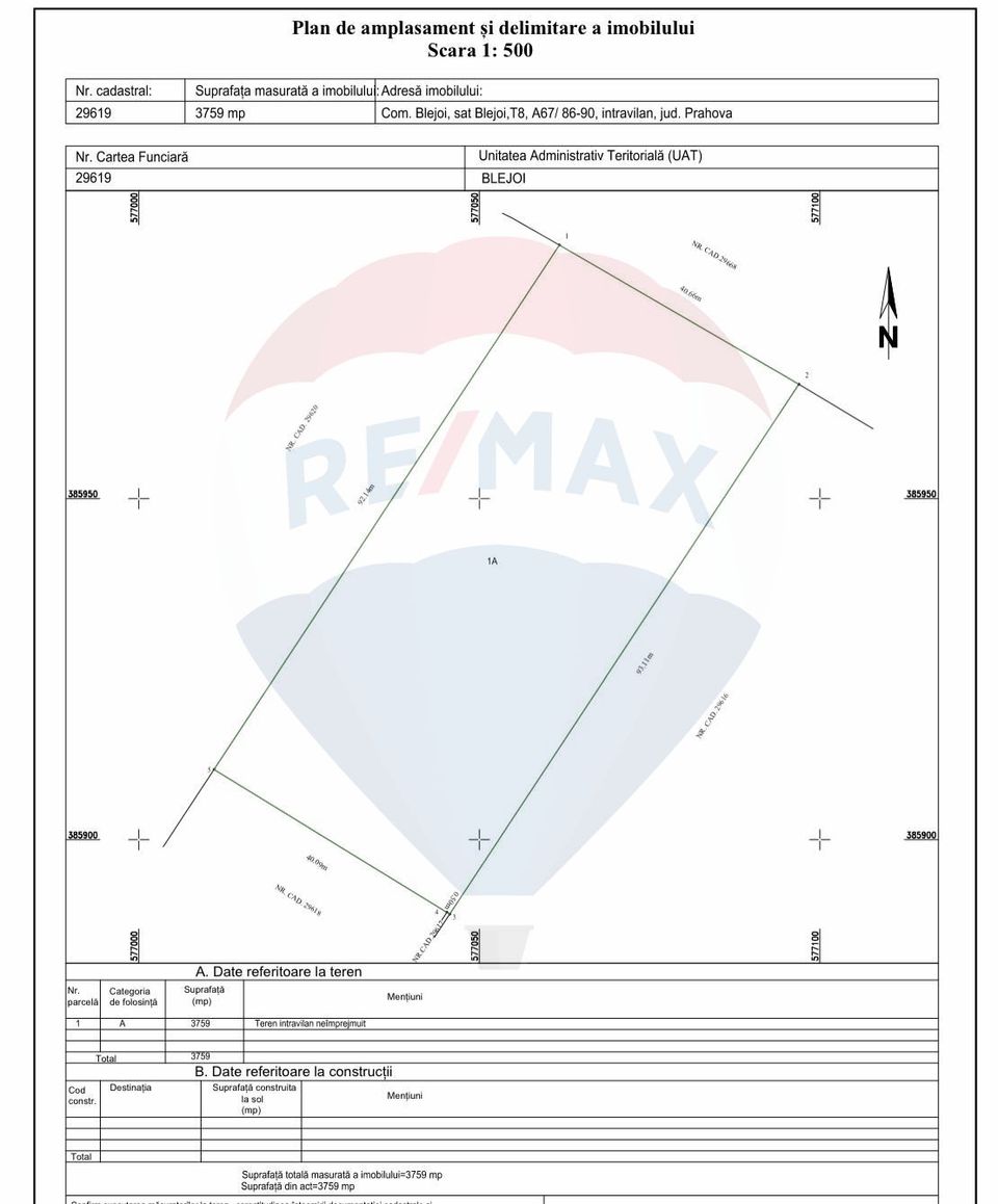 Land 3,759sqm Ploiesti Shopping City Mall / DN 1