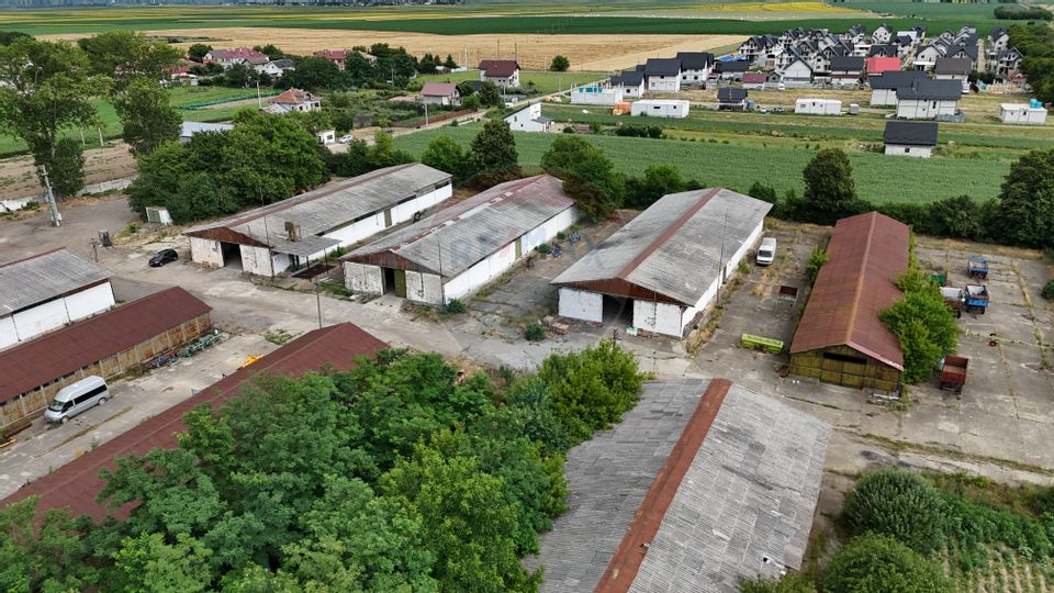 Platformă industrială 33.051 mp teren | 7.120 mp hale | Verești – SV
