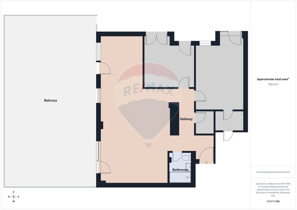 3 room Apartment for sale, Nord area