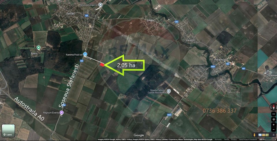 Land 20,591sqm Afumati / Soseaua Stefanesti