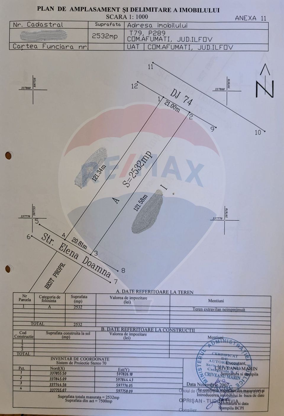 Land 2,532sqm Afumati / None