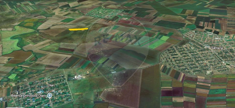 Teren agricol 5 ha, extravilan, 52 m deschidere la șosea