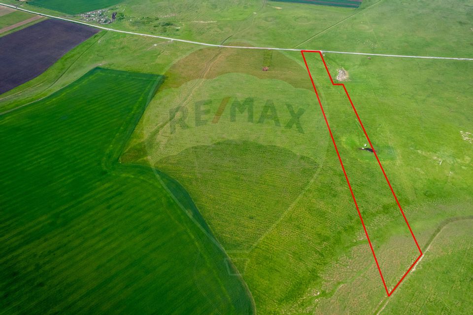 Teren agricol 5 ha, extravilan, 52 m deschidere la șosea