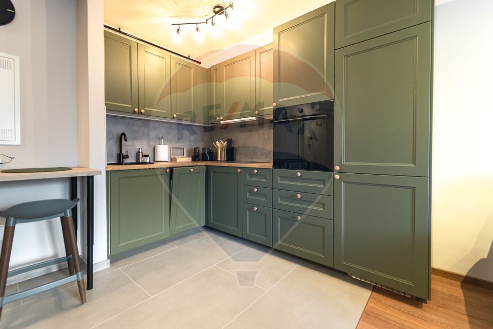 Studio de închiriat | 41,5 mp utili | Mobilat lux