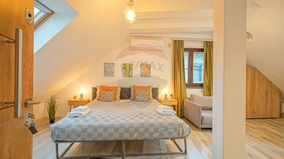 Casa cu 5 studiouri independente, terasa rooftop, vedere montana