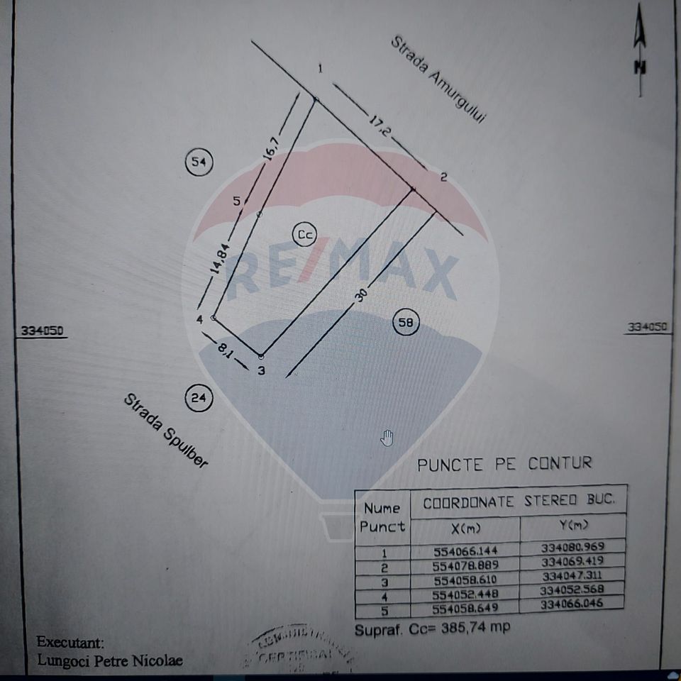 Teren constructii 386 mp zona Salaj pretabil rezidential/comercial