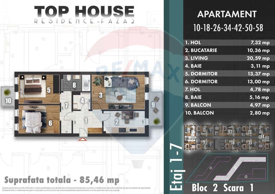 3 room Apartment for sale, Metalurgiei area