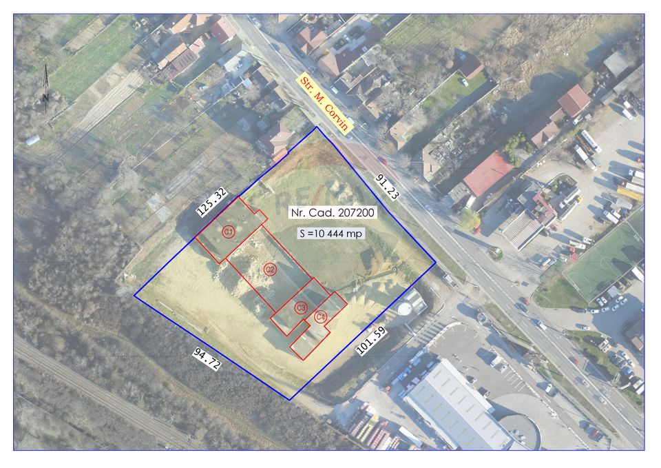 Land 10,444sqm Oradea / Strada Matei Corvin