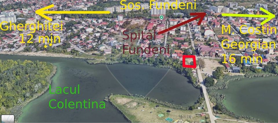 Land for the construction with AC 1337 sqm Fundeni Lac