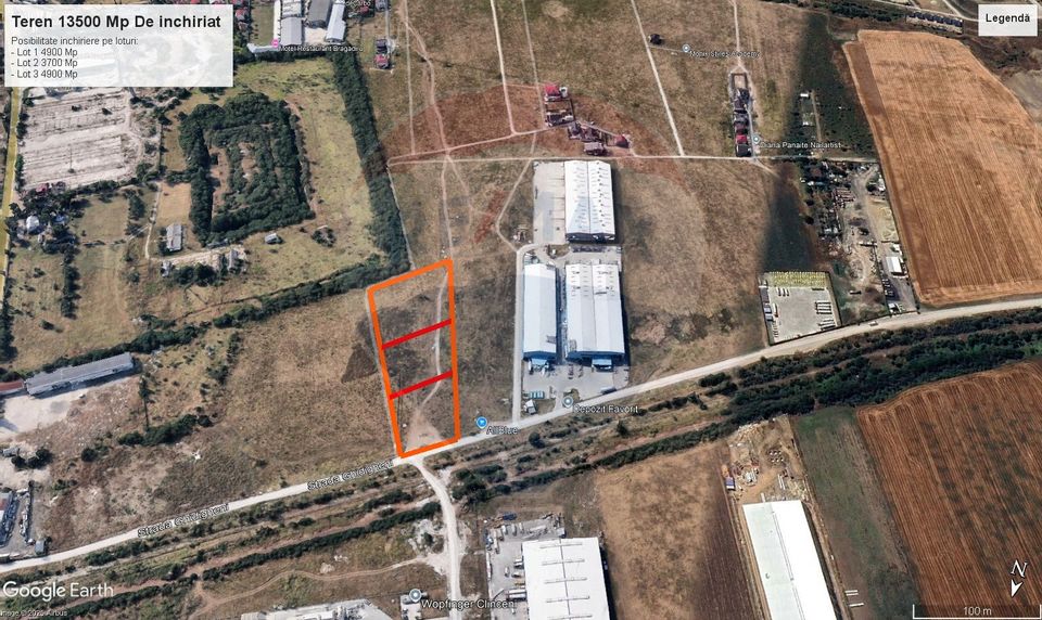 Teren de inchiriat – 13.500 mp, Clinceni Centura Bragadiru–Domnesti