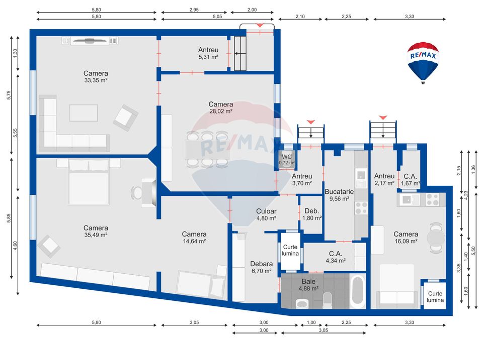 5 room Apartment for sale, Ultracentral area
