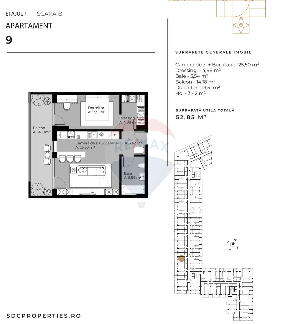 2 room Apartment for sale, Sopor area