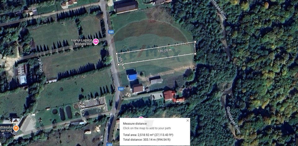 Land 2,500sqm Rasnov / DJ 101