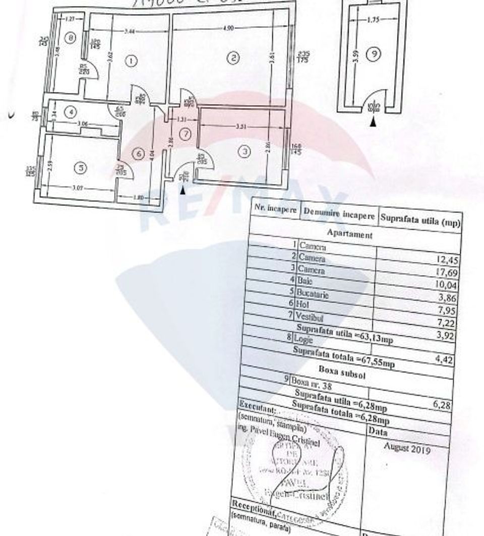 Vanzare 3camere decomandate, boxa, centrala,  TITAN , Ozana