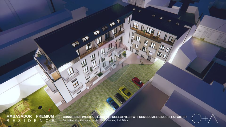 De vânzare Apartament cu 3 camere 72 mp utili Ultracentral et. 1