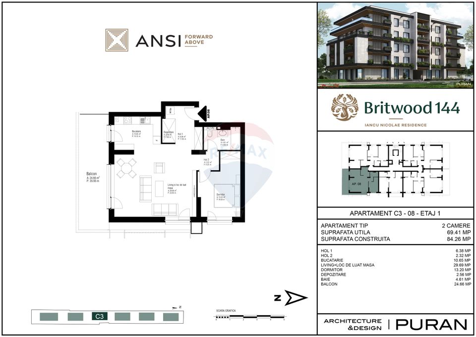 Apartament 2 camere de vânzare Iancu Nicolae
