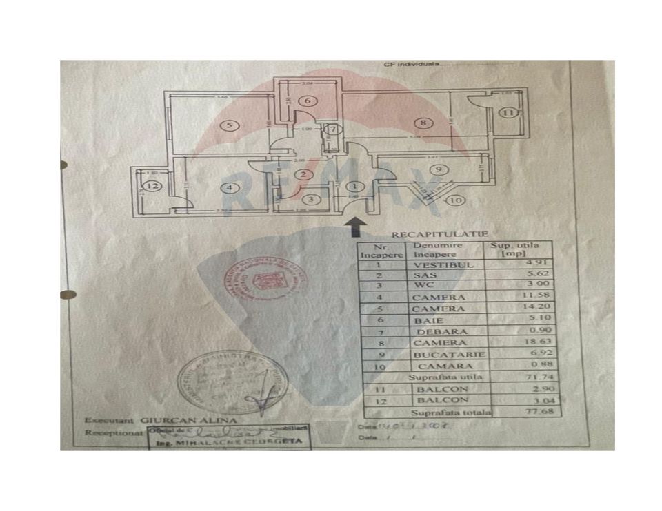 Vanzare apartament 3 camere, decomandat, mobilat-utilat, zona Mosilor