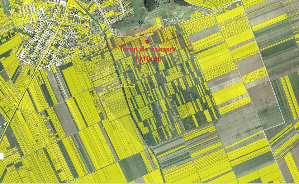Comision 0% Teren Sanpetru- Strada Ciresului, 1110mp, cu utilitati