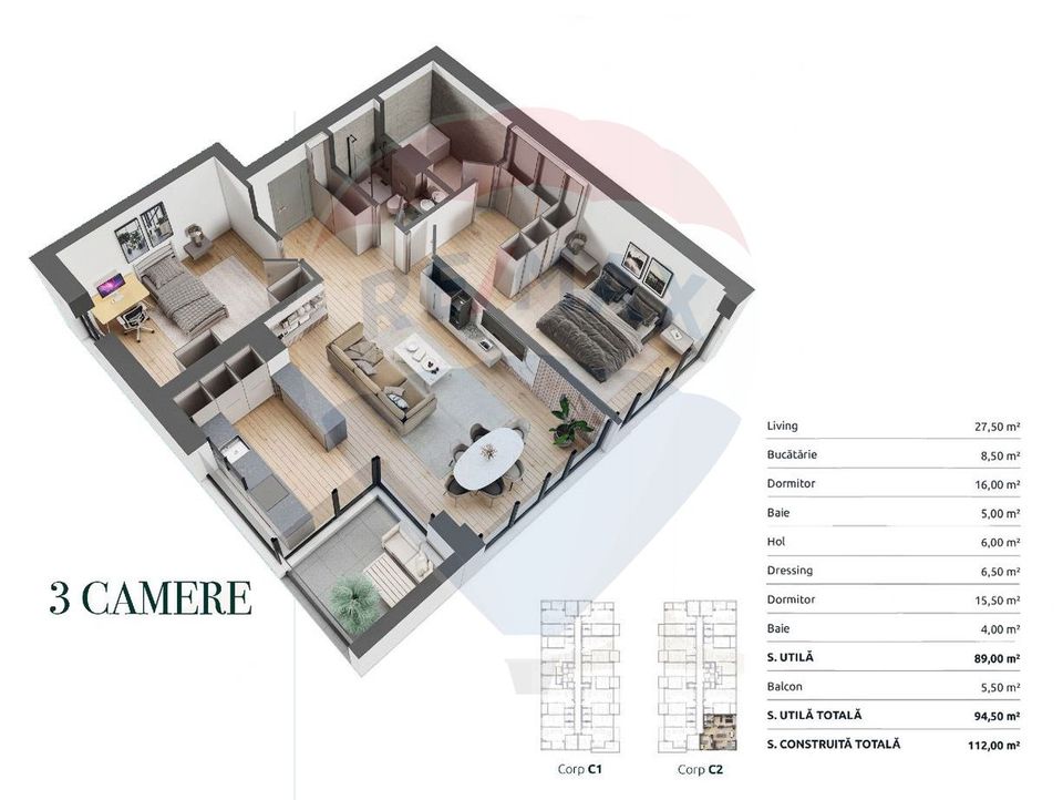 Apartments for sale in Baneasa, Gendarmerie