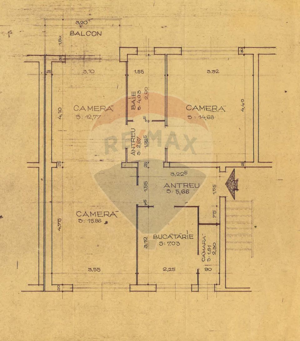 3 room Apartment for sale, Dacia area