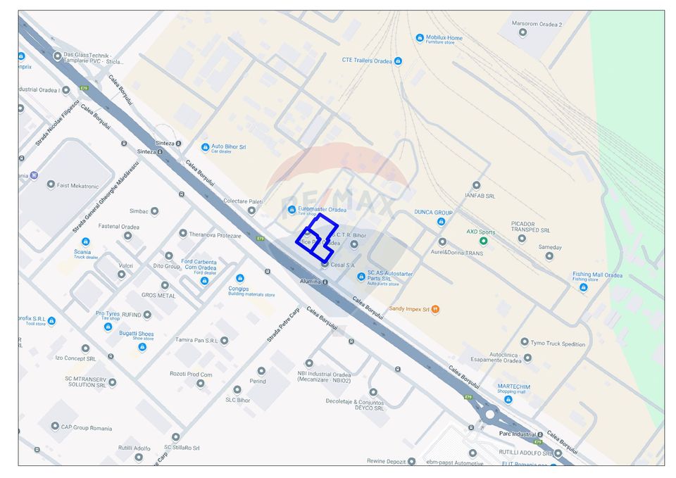 Hală, depozite, birouri și teren 3993 mp, Borșului, De Vânzare