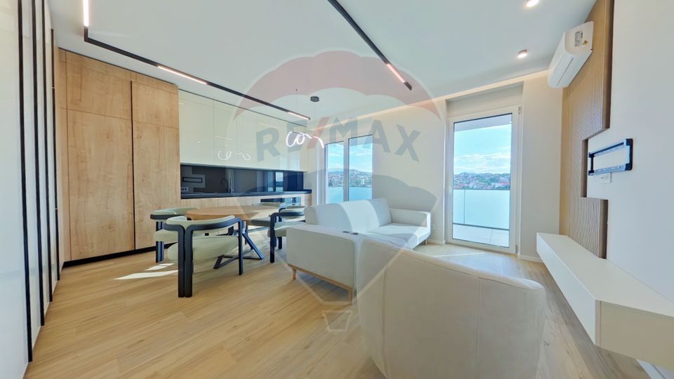 Penthouse confort lux pe 2 nivele, 2 terase panoramice, 4 cam 120mp.