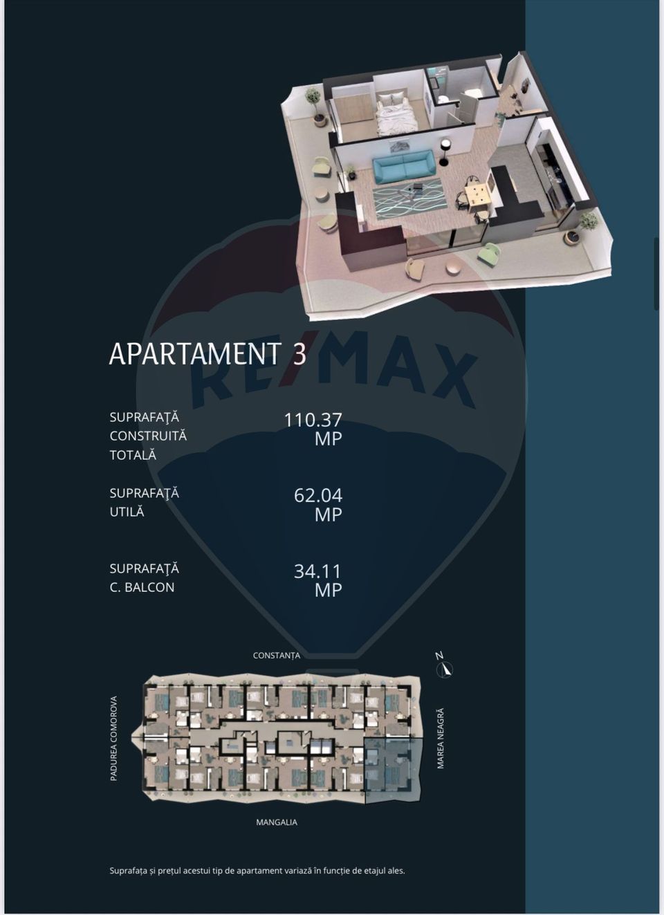 Apartment for Sale – Olimp Tower, 16th Floor – 3-Year In