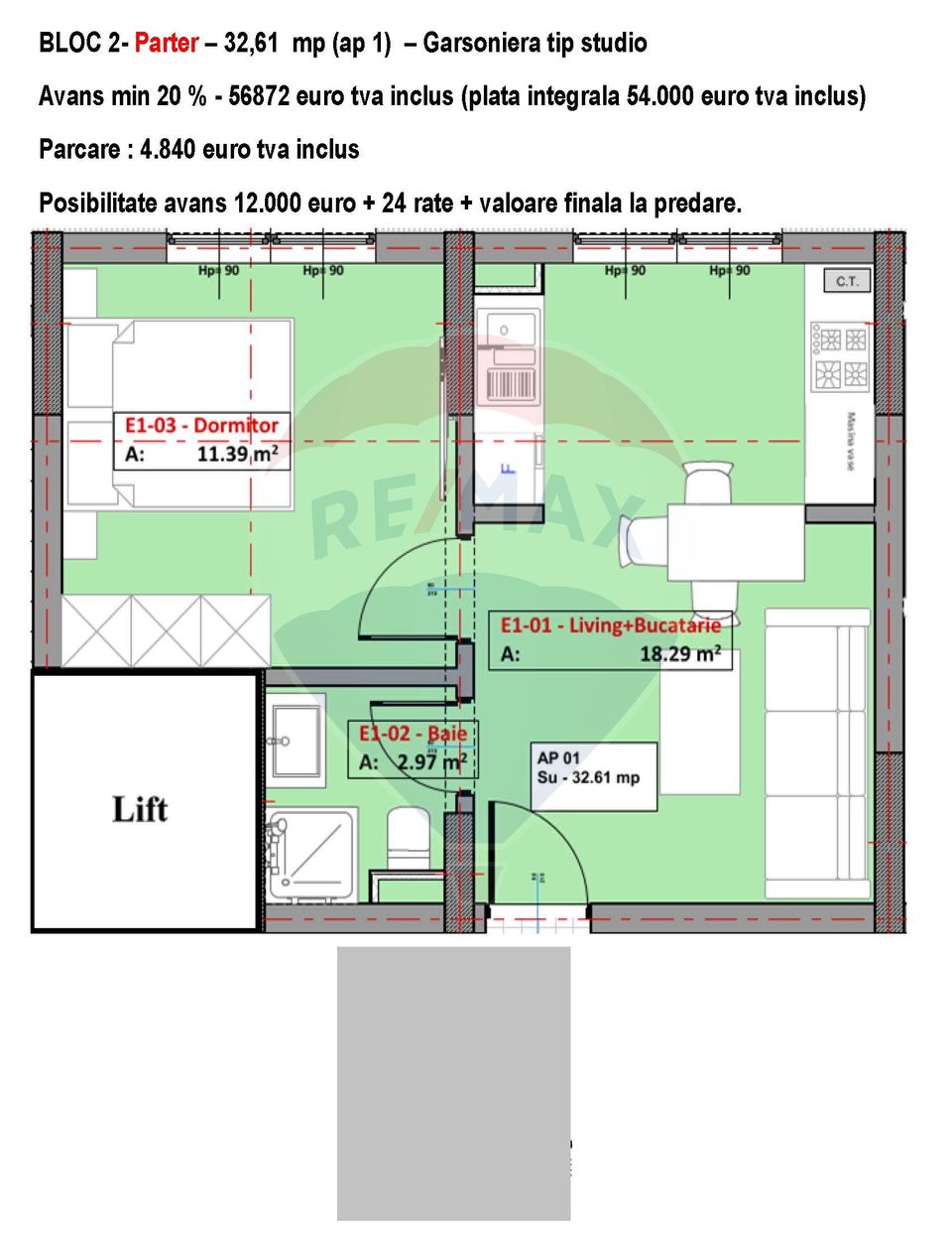 2 room Apartment for sale