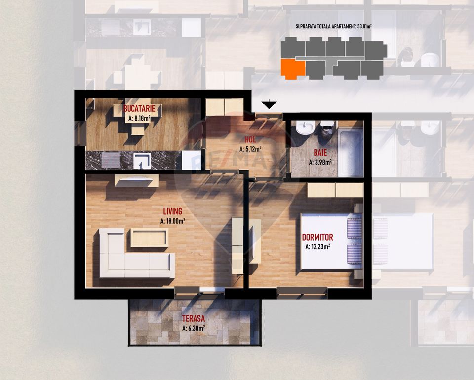 2 room Apartment for sale