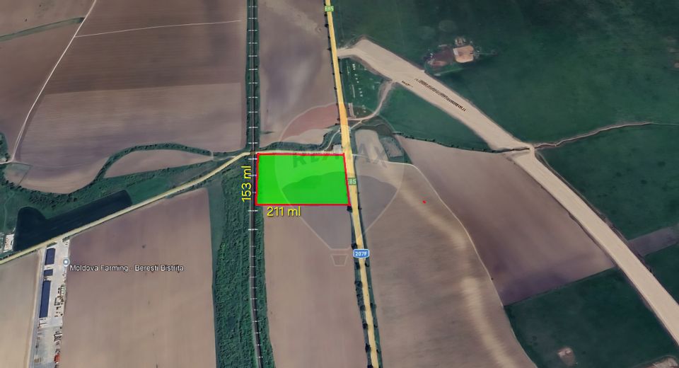 Teren de vanzare 32,000mp in Beresti-Bistrita jud. Bacau