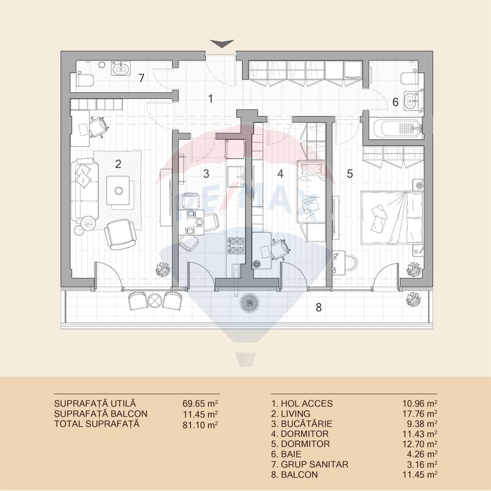 Apartament Nou, 3 Camere, de Vânzare, ULTRACENTRAL - IAȘI