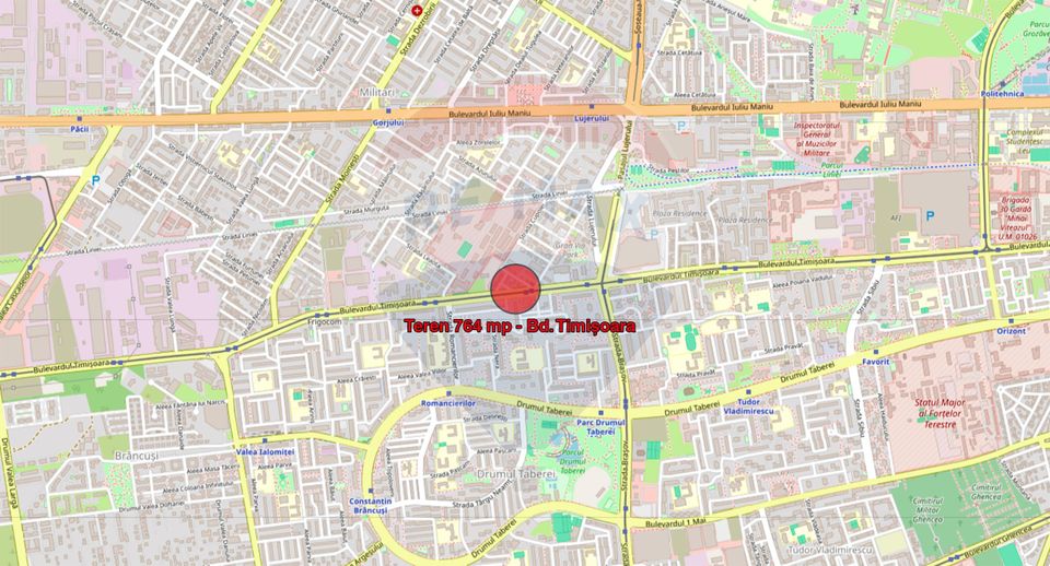 Teren 764mp Bulevardul Timisoara