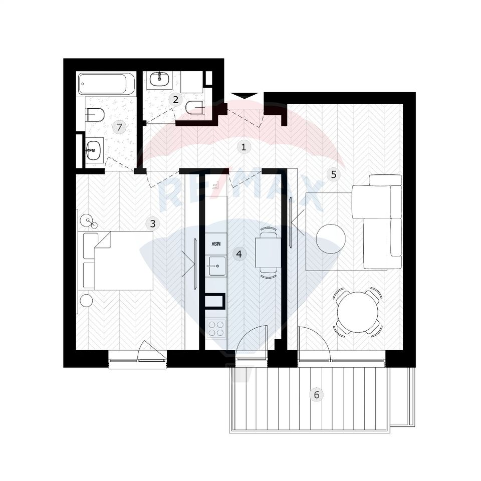 2 room Apartment for sale, Tiglari area