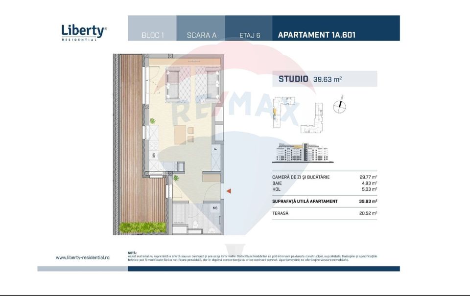 1 room Apartment for sale, Semicentral area