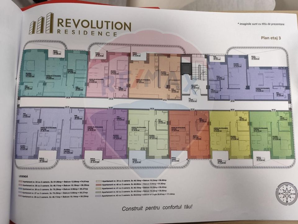 Apartamente cu 2 si 3 camere de vânzare.