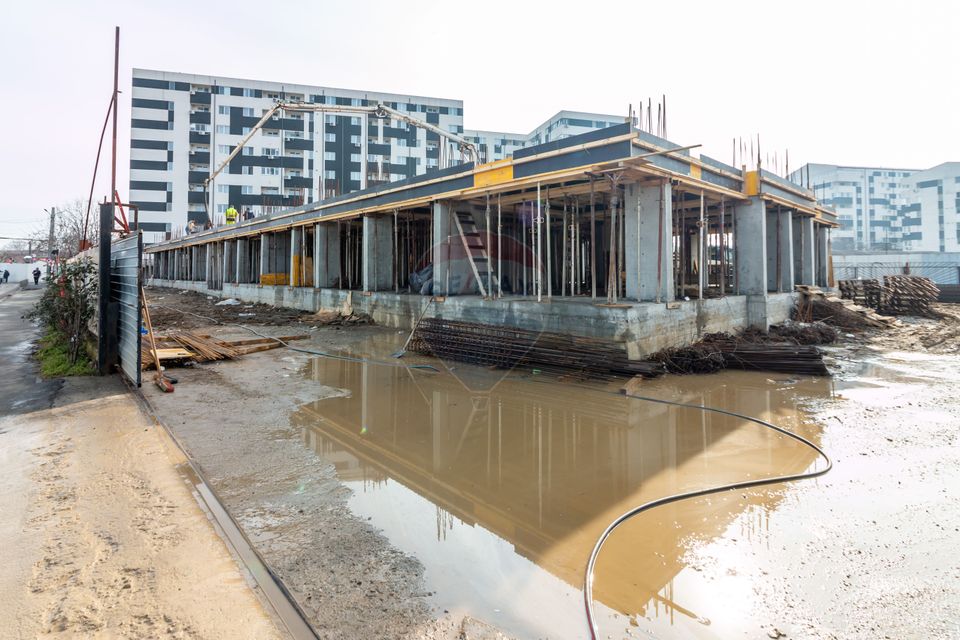 Garsoniera de vânzare / Chiajna / Bloc nou / balcon, loc de parcare.