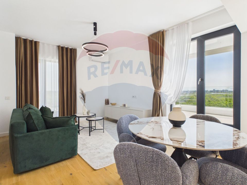 Apartament utilat complet, prima inchirere, cu terasa de 25 mp