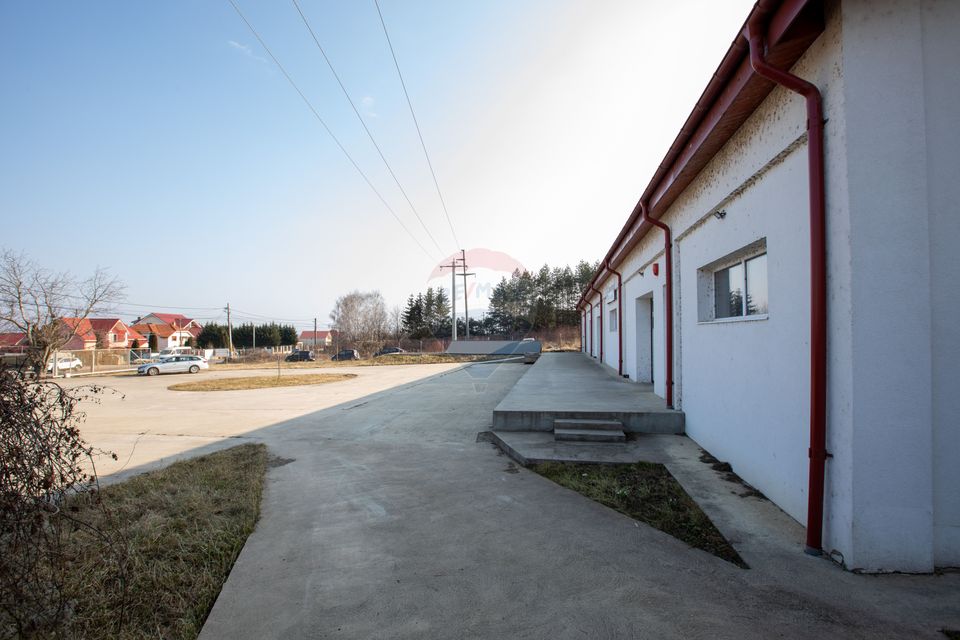 Hală 1.000 mp + curte 3.200 mp + CASĂ 160 mp BONUS | Acces TIR | Bacău