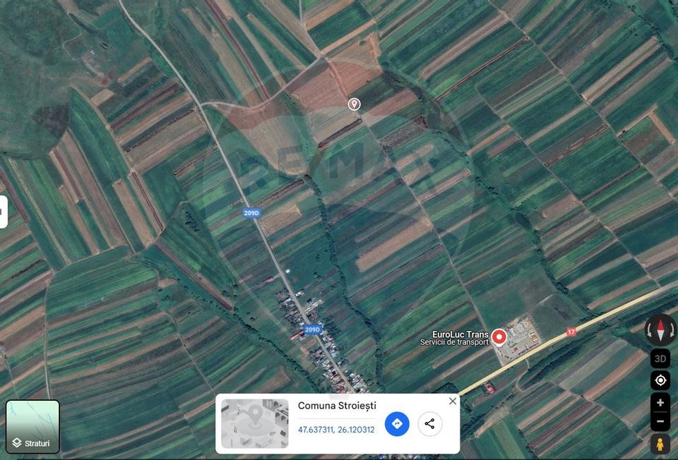 Land 30,077sqm Stroiesti / Soseaua DN17